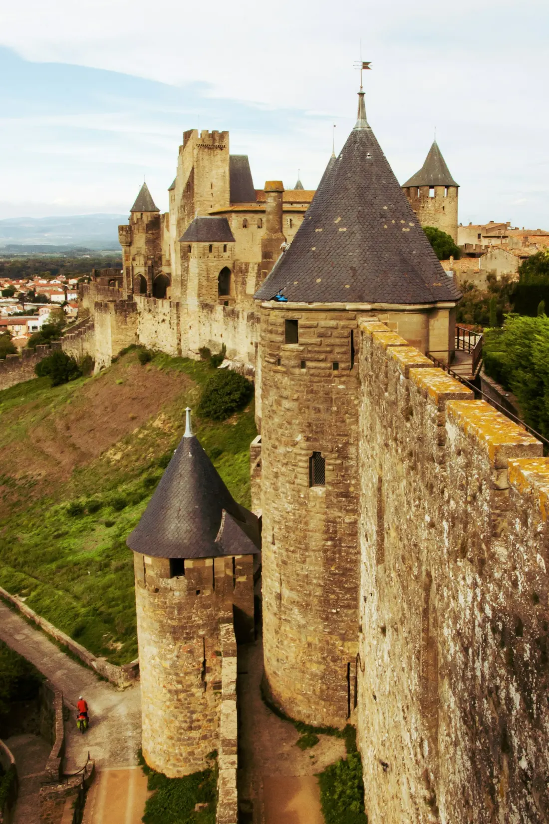 La Cité de Carcassonne vue aérienne